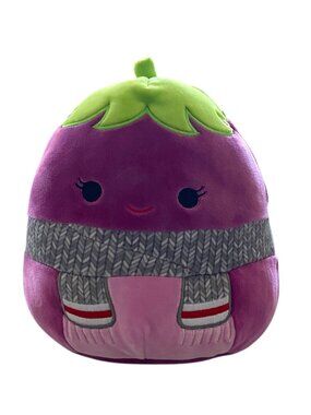 Squishmallows Glena The Eggplant Plushie 8”  Stuffed Animal Collectible Kidcore